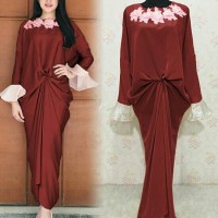 model baju muslim gamis terbaru dan modern Asli merk Pu KAFTAN NASYWA