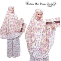 MUKENA TELEKUNG DEWASA KATUN RAYON BALI SNDR COKLAT