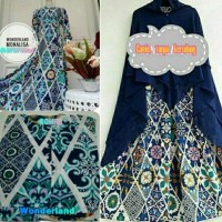 Gamis Syari Monalisa Wonderland Saten / Busana Muslim Syari deanara