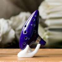 Alat Musik Tiup Flute Replika Zelda Ocarina Bahan Keramik