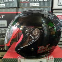 Helm KYT DJ MARU SOLID BLACK