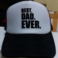 Jual BEST QUALITY Topi Trucker hat Best Dad Ever VCLOTH Murah