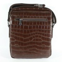 Tas Slempang Pria Branded AIGNER BROWN (Bahan Kulit Asl Murah