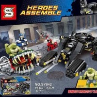 Jual Brick Lego bootleg 76055 SY 842 Batman Killer Croc Sewer Smash 807 Pcs Murah