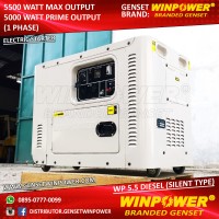 Diesel Genset / Generator Winpower 5000 Watt, Silent ,Electric (WP 5,5