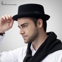 Jual topi fedora pie hat topi bulat bundar pork pie topi glen fredly Murah