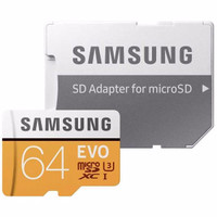 MicroSD 64GB Samsung Evo Class 10 UHS-1 100MBs MMC Micro Memory Card O