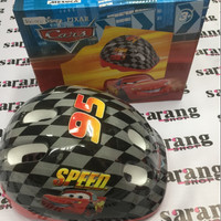 Helm Sepeda Untuk Anak Gambar Mobil LBalap model Bagus bahan kuat