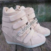 Jual sepatu wanita sneaker hidden wedges kets heels boots korea nike Murah