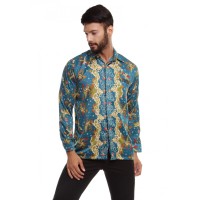 Baju batik trusmi pria lengan panjang ala india