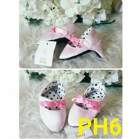 Jual Sepatu High Heels Anak Bayi Perempuan Pink Pita 0 1 Tahun Merah Putih Murah
