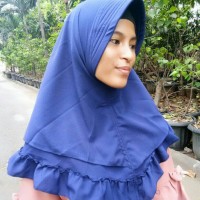 Jual instan jilbab terbaru rample 2 layer Murah