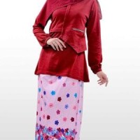 Baju Muslim Stelan Wanita Ethica ST 110 Merah Hati
