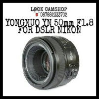 LENSA KAMERA DSLR YONGNUO YOUNGNOU YN 50mm 50 F1.8 FOR SLR NIKON