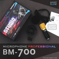 Jual Microphone Mic Kondenser Condenser BM700 BM 700 PAKET RECORDING Murah