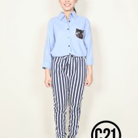 Jual CELANA PANJANG STRIPED RIBBON JOGER PANTS SALUR Murah