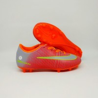 Sepatu Sepak Bola Anak Nike Mercurial Merah Abu Hijau Kids Terbaru