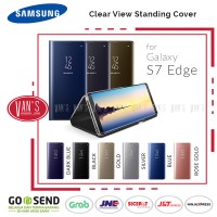 Samsung Flip Cover Clear View Stand Case for Galaxy S7 Edge