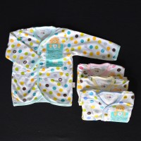 Jual LIBBY 4 Pcs Baju Lengan Panjang Bayi Polkadot S,M,L (6-18M) Murah