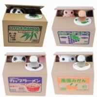 Jual Celengan hewan pencuri uang koin / Animal stealing coin bank kado unik Murah