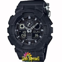 Jam Tangan Pria Casio G-Shock GA 100BBN 1AJF Black Resin Band (JDM)