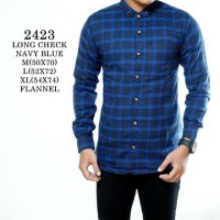 Jual Kemeja Flanel Motif Flannel Katun Pria Cowok Slim Fit Panjang Murah