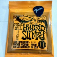 Jual Senar Gitar ERNIEBALL elektrik 009-046 Hybrid Slinky gratis pick Murah