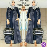 Jual long vest coat cardigan panjang hijab fashion Murah