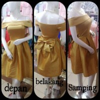 Jual Dress pesta sabrina gold Murah