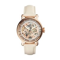 Jual Fossil Original Boyfriend ME3126 Ladies Rose White Skeleton Dial White Murah