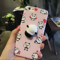 Squishy Case Panda Cat Kucing Vivo Y55S V5 Lite V5S Samsung J7 Prime