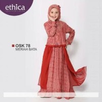 Baju Gamis Anak Ethica OSK 78 Merah Bata