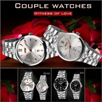 Jual Jam Tangan Couple Pasangan Sepasang Stainless Anti Air Murah Keren Murah