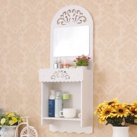 Jual MH50600 Decorative Rack CERMIN Shabby chic vintage rak Murah