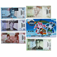 Jual Paling Murah Mainan Edukatif Celengan ATM Mini Robocar Poli Bahasa Ind Murah