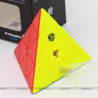 Jual Rubik Pyraminx Qiyi Xman Design XMD Bell Magnetic Pyraminx Stickerless Murah