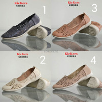 sepatu kickers wanita, slop slip on wanita terbaru kickers geisha