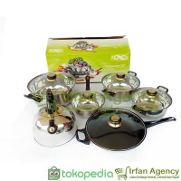 Jual Panci set Cookware Set Stainless Nexia NX-1.1 isi 12 pcs Murah