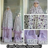 Jual Mukena Katun Jepang Melati Couple Murah
