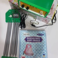 Jual Paket Ayunan Bayi Otomatis Musik + Kain Ayunan Polar resleting standar Murah
