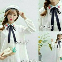 Jual SM - DRESS PUTIH FREE OBI REY / KEMEJA PUTIH REY Murah