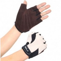 Jual Sport Exercise Bike Half Finger Gloves / Sarung Tangan Pelindung Black Murah