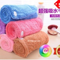 Jual Handuk Penyerap Air Keramas Good Material - Hair Wrap Magic Towel Murah