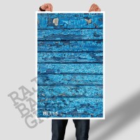 Jual ALAS FOTO BLUE RUSTIC WOOD 50cm x 100cm (Lebih Besar dari A2 & A1) Murah