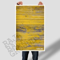 Jual ALAS FOTO YELLOW RUSTIC WOOD 50cm x 100cm (Lebih Besar dari A2 & A1) Murah