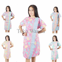 Jual EXCLUSIVE Dress Batik Wanita - Dress wanita Midi - Dress batik encim s Murah