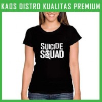 Jual Kaos Suicide Squad Logo 1 Wanita Cewek WNT-SUC01 Murah