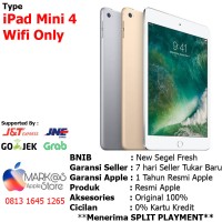 Jual iPad Mini 4 128GB Wifi Only / Garansi RESMI APPLE 1 TAHUN Murah