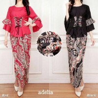 Jual x93 Adelia Blouse katun rayon ld 100 rok lilit lebar Murah