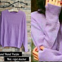 Jual Baju Wanita Atasan Kaos Blouse Tunik Switter Round Hand Sweater Murah